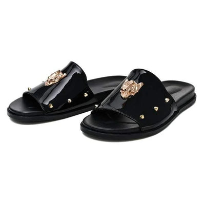 BLACK BILI SLIPPERS (SR BLK 201)