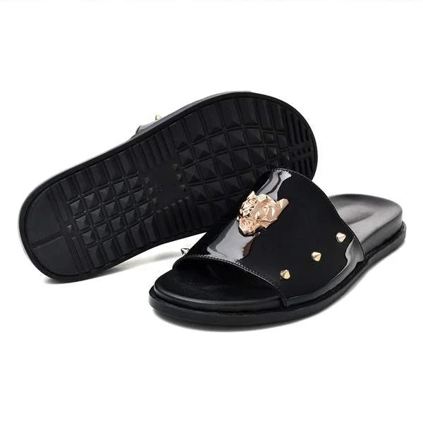 BLACK BILI SLIPPERS (SR BLK 201)