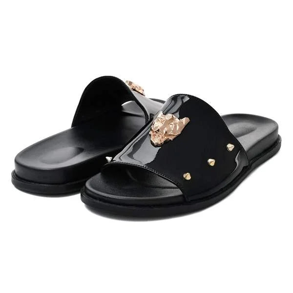 BLACK BILI SLIPPERS (SR BLK 201)