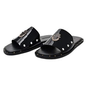 BLACK KING SLIPPERS (SR BLK 202)