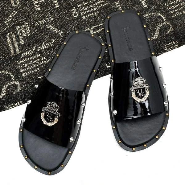 BLACK KING SLIPPERS (SR BLK 202)