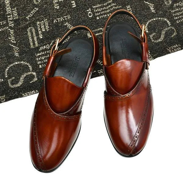 BROWN FORMAL CHAPPAL (SR BRN 502)