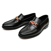 BLACK GUCCI BUCKEL LOAFERS (SR BLK 011)