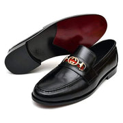 BLACK GUCCI BUCKEL LOAFERS (SR BLK 011)