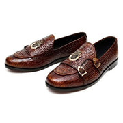 BROWN PRIMIUM DOUBLE MONK LOAFERS (SR BRN 012)