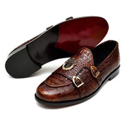 BROWN PRIMIUM DOUBLE MONK LOAFERS (SR BRN 012)